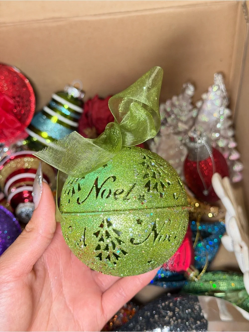 Assorted Vintage Holiday Ornament Set - Multi-Color Decorative Christmas Bundle